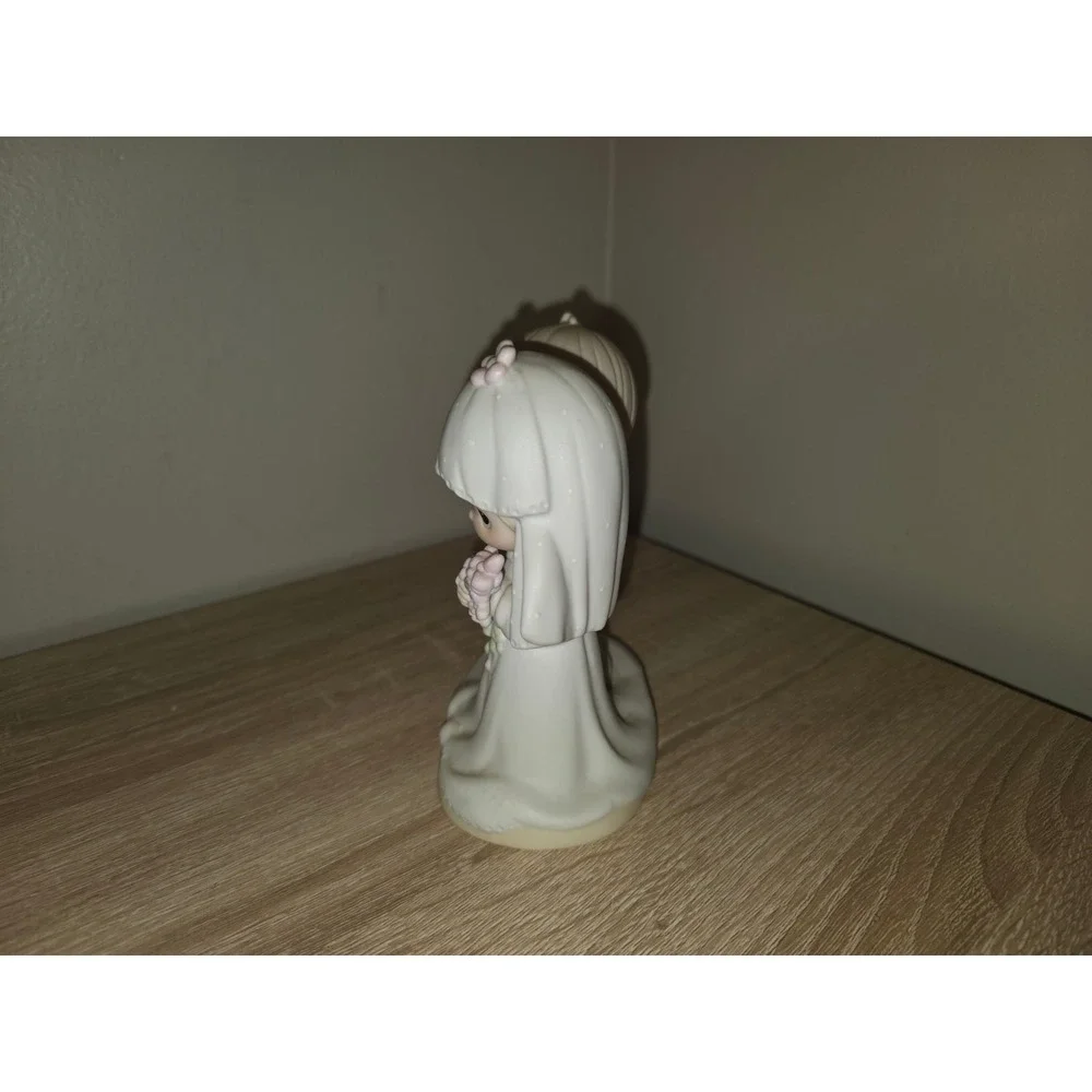 Precious Moments 1979 The Lord Bless You and Keep You Wedding Figurine E-3114 - Picture 4 of 5